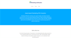 Desktop Screenshot of marketingattribution.com