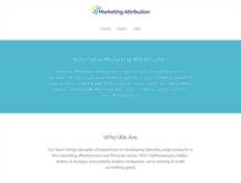 Tablet Screenshot of marketingattribution.com